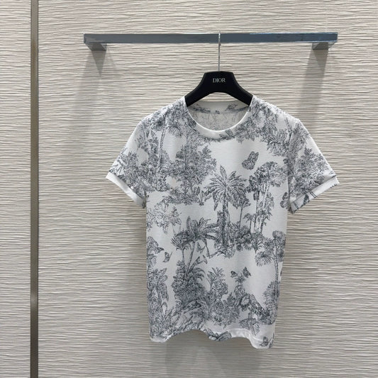 D 25 New Classic Jungle Print Short Sleeve T-Shirt