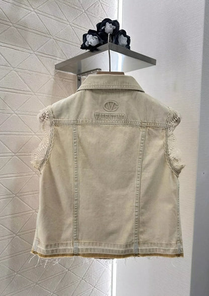 Ensemble gilet et jupe en dentelle style cowboy V 25 