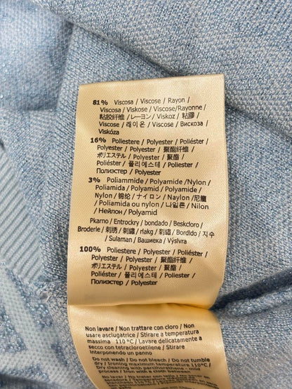 F 25 New Slanted stripes all over print casual knit undershirt