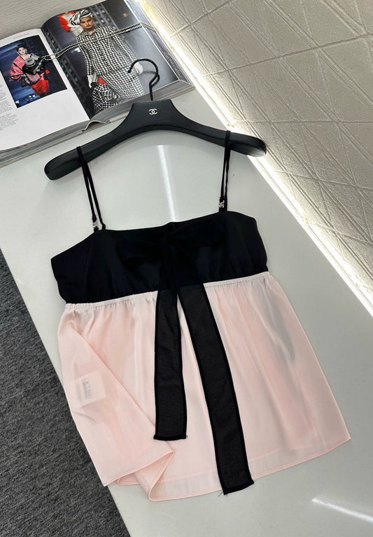 C 25 Colorblock Bow Camisole
