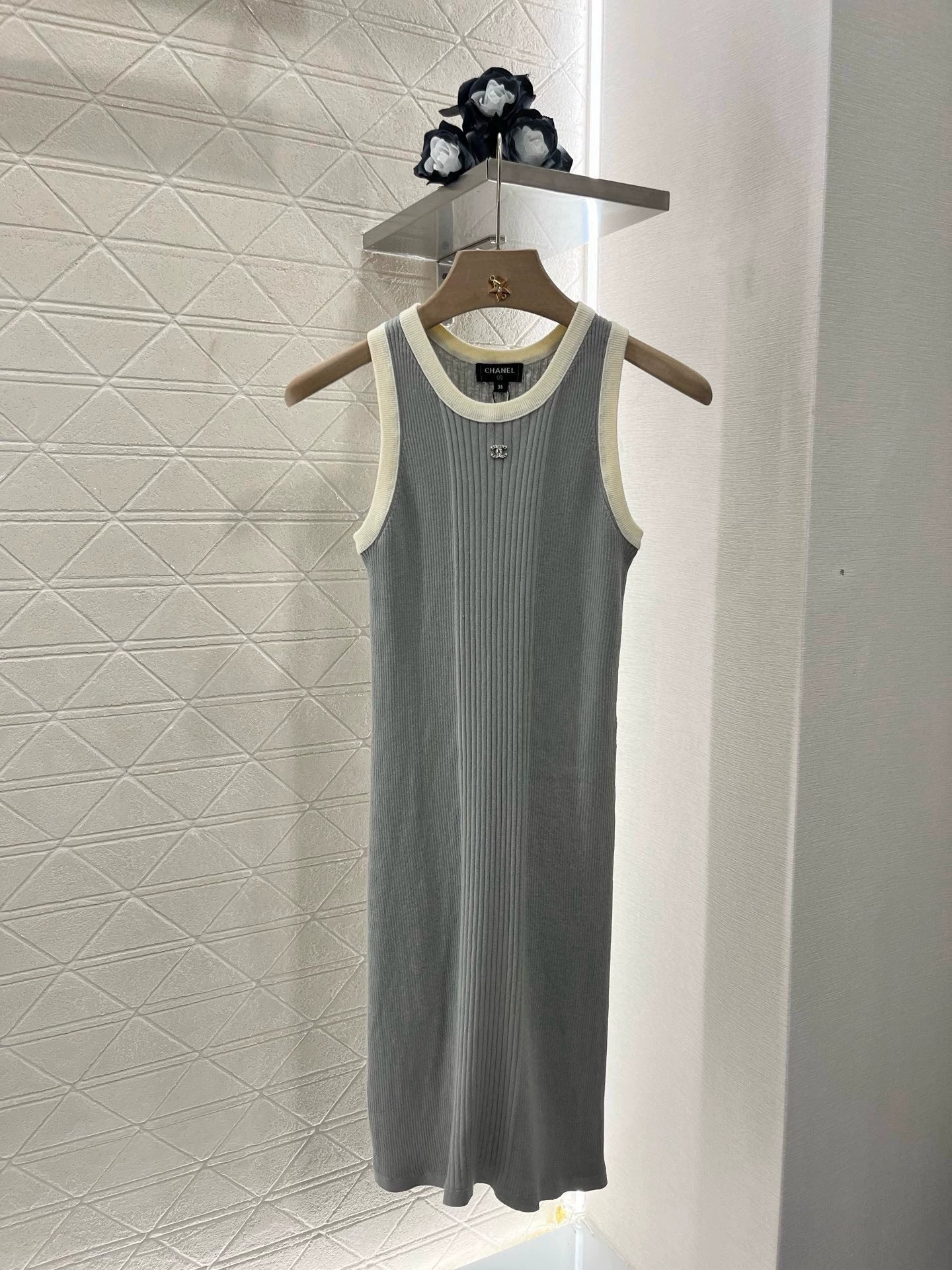 C 25 New Slim Knit Tank Dress