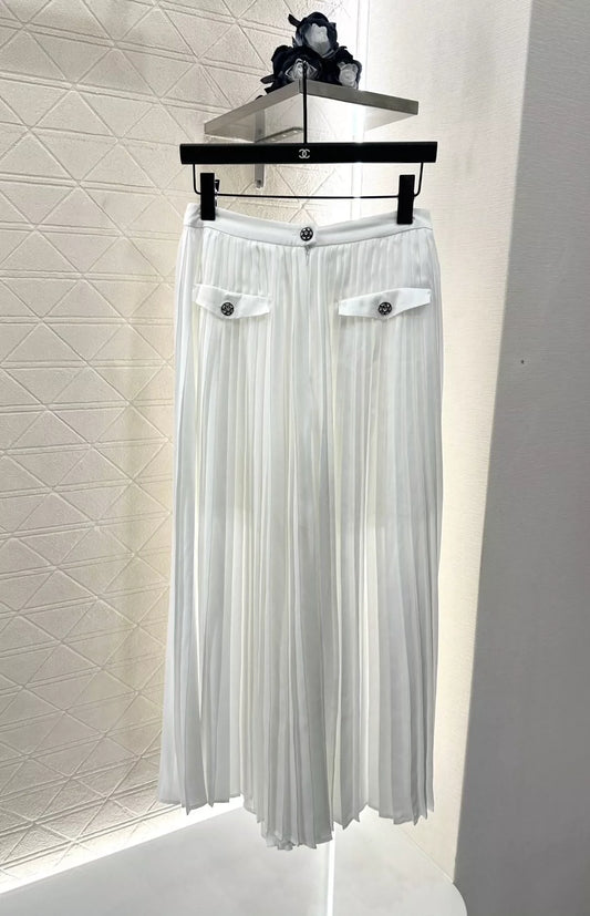 C 25 Early Autumn New Style Temperament Pleated Trousers