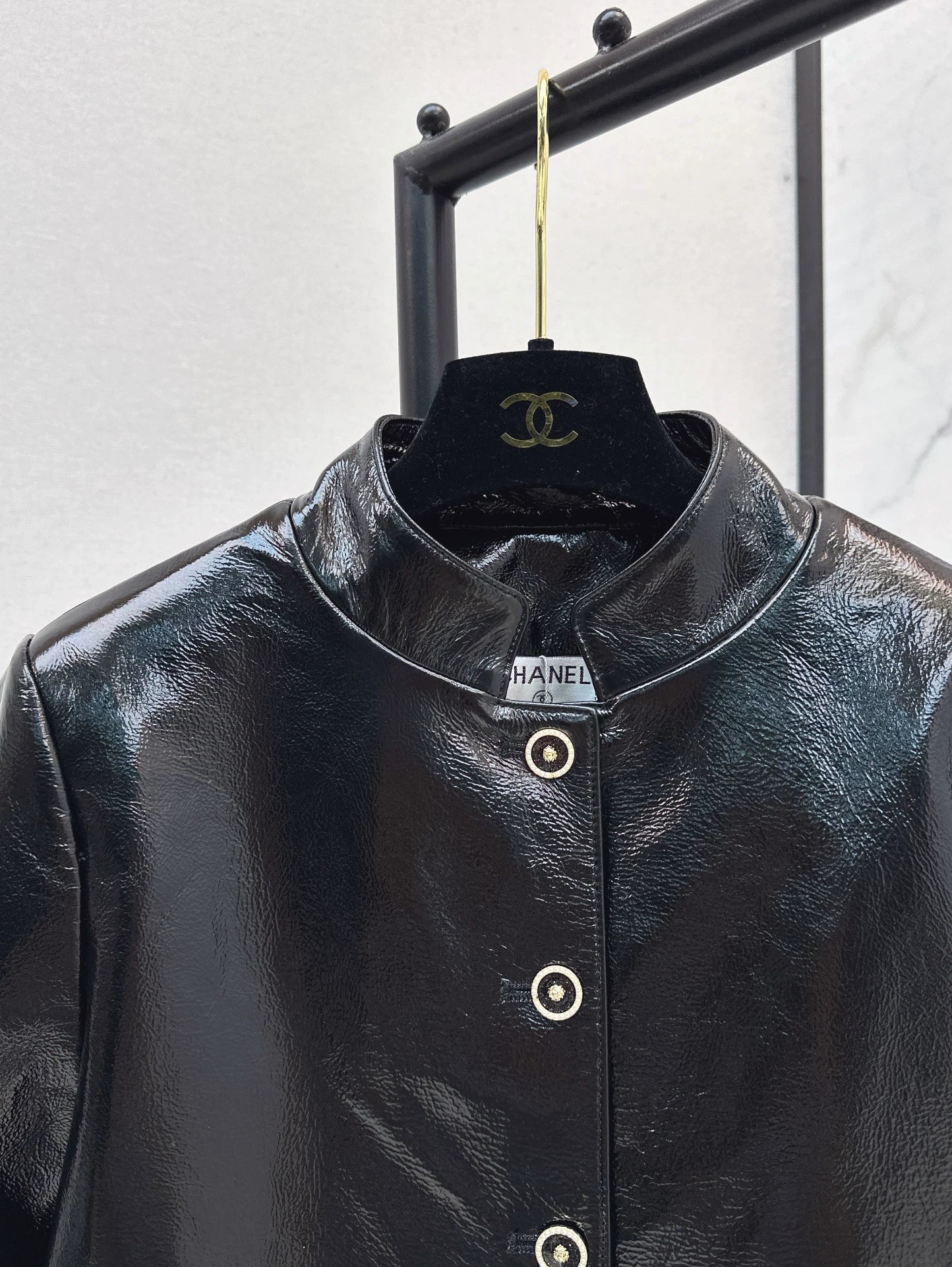 C 25 Premium Handcrafted Collection Genuine Leather Stand Collar Jacket