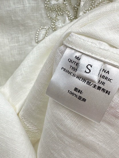 LOR 25 Spring/Summer New Summer Suit Cubic Beaded Shirt + Straight Pants