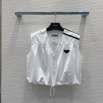 P 25 new triangle label straps sleeveless top half skirt set