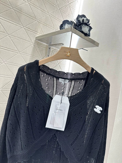 C 25 early fall new camisole knit cardigan two-piece