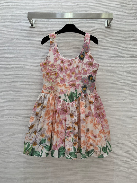 V 25 New holiday-inspired sleeveless tank dress with a full skirt and a puffy hem!