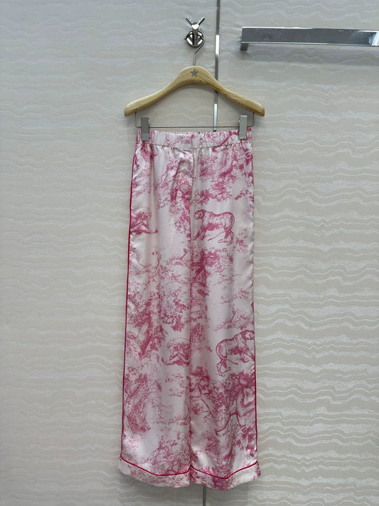 D 25 new animal jungle series pajama style silk trousers!