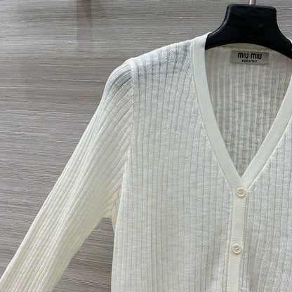 M 25 Lace trim Cardigan(white black pink)