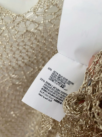 Ensemble deux pièces haut caraco en tricot à manches longues et découpes Bru 25 