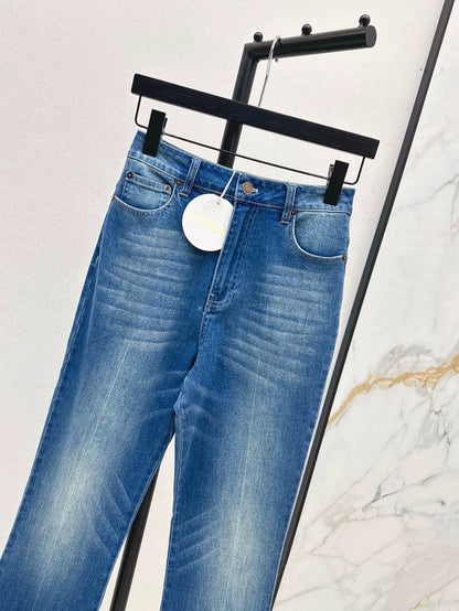 chl 25 spring and summer new Slim high waist denim pencil pants