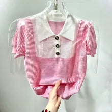 C 25 Polo Neck Women's Casual Knit Top