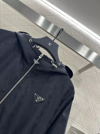 Pr 25 Hooded mid-length coat
