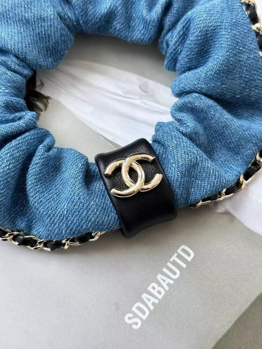 25 Summer New Metal Edge Denim Hairband
