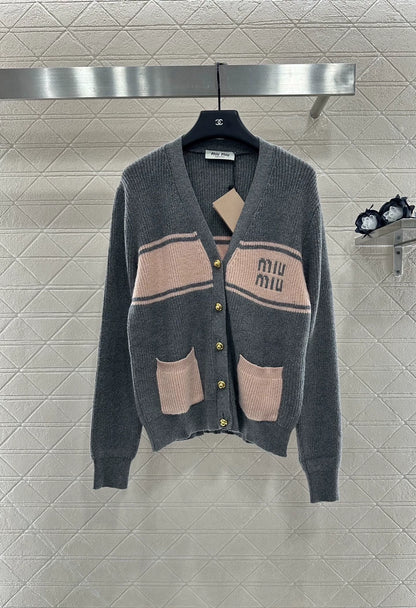 M 25fw Simple casual knitted cardigan