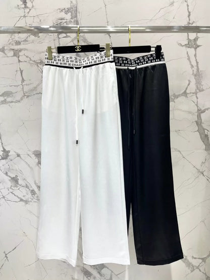 C 25 New Webbing Elastic Waist Drawstring Casual Pants