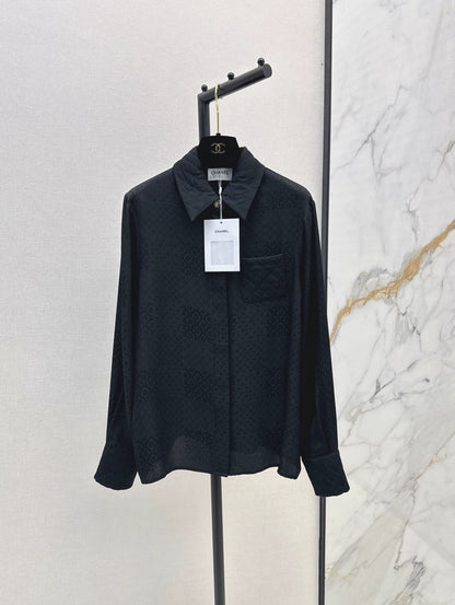 C 25 New Early Fall Jacquard Diamond-Quilted Pocket Shirt