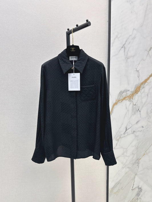 C 25 New Early Fall Jacquard Diamond-Quilted Pocket Shirt