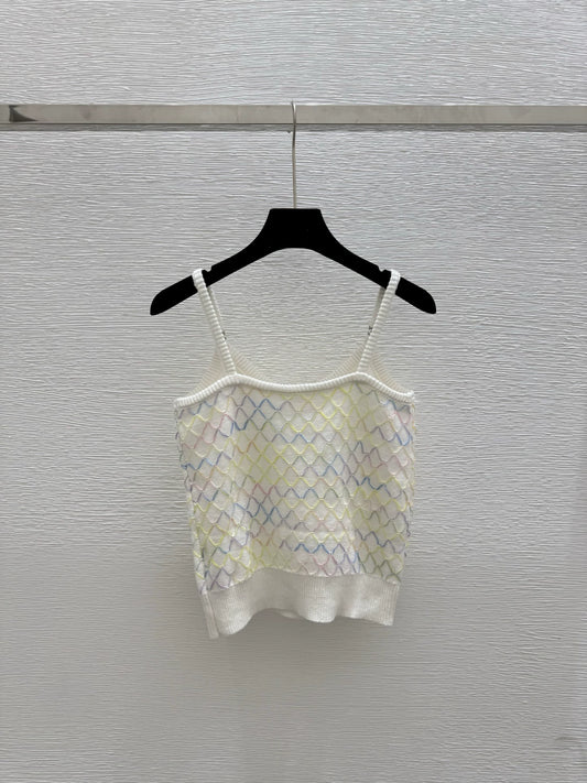 C 25 New Colorful Mesh Knit Suspenders