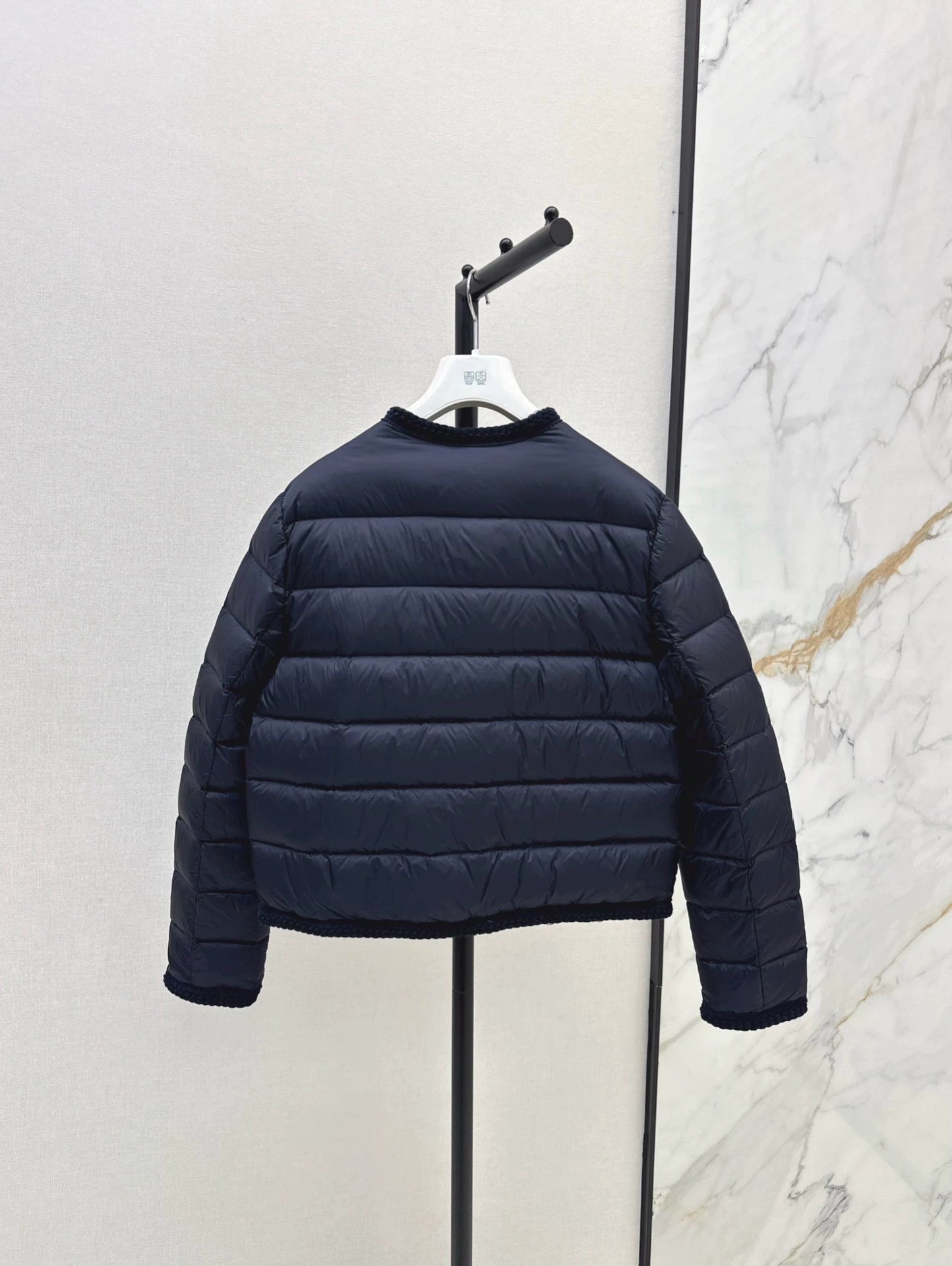 MON 25 Woven patchwork down jacket(BLAKC,NAVY,RED,BEIGI)