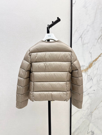 MON 25fw Simple round neck down jacket(BLACK/PINK/BROWN)