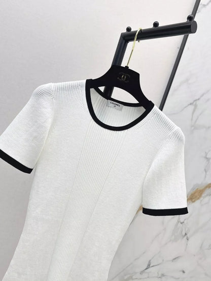 C 25 Spring/Summer New Short Sleeve Knit Cardigan