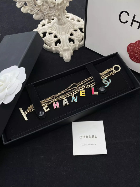 25 Summer New Letter Colored Multilayer Bracelet
