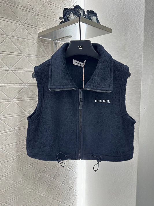 M 25fw Plush Zipper Down Vest
