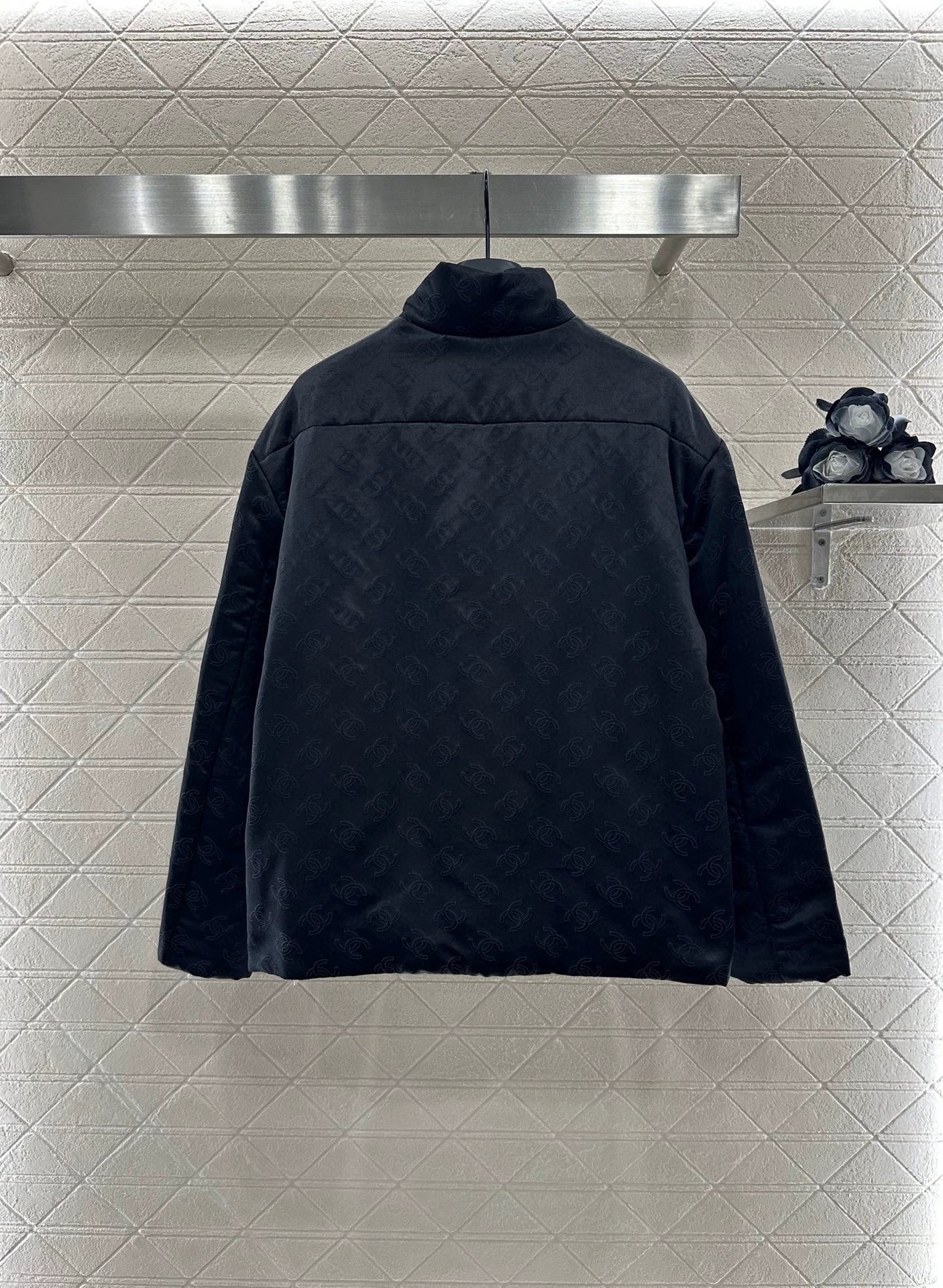 C 25 Jacquard silk cotton jacket