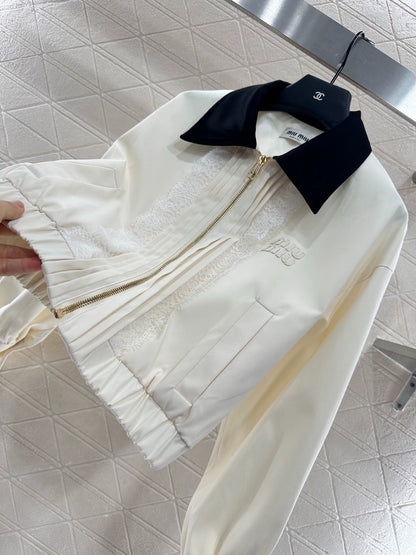 M 25 lace lapel jacket