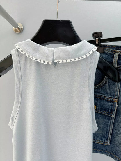 Ce 25 new style new product doll collar sleeveless top