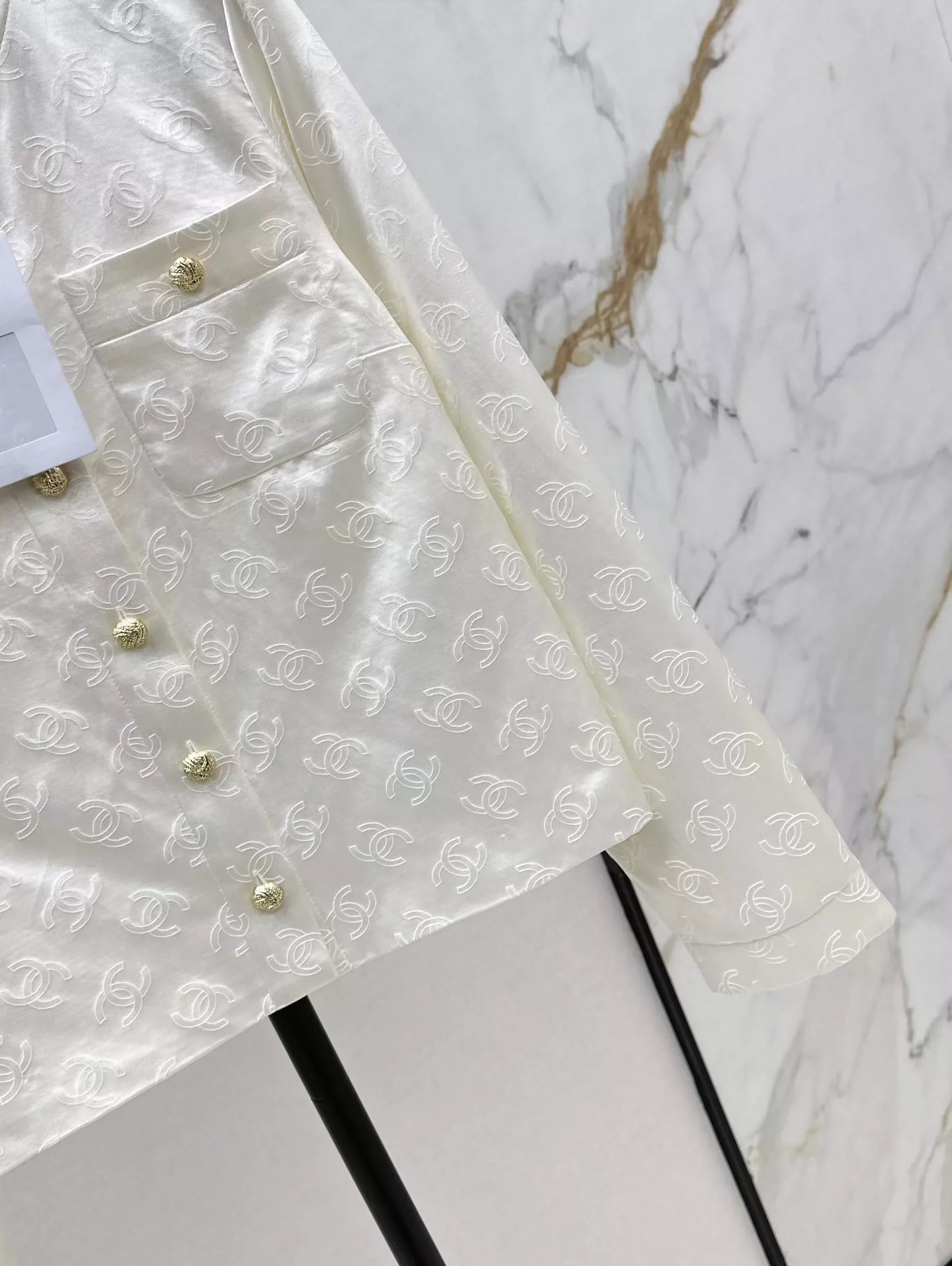 C 25 Silk logo jacquard jacket