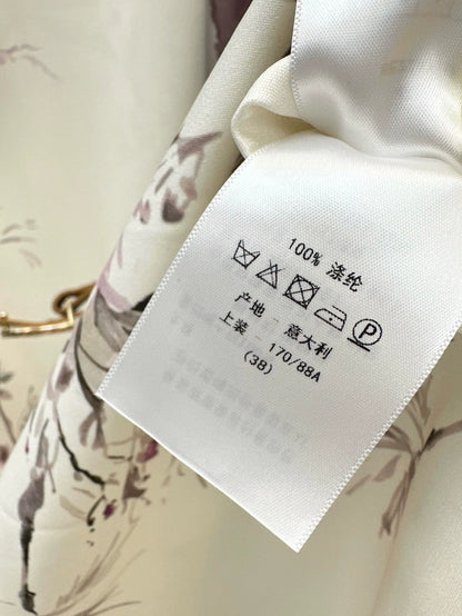 D 25 Spring and Summer New Printed Split Half-body Skirt
