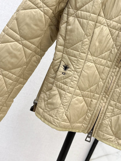 D 25fw Embroidered logo padded jacket