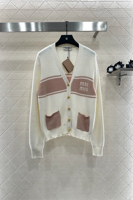 M 25fw Simple casual knitted cardigan