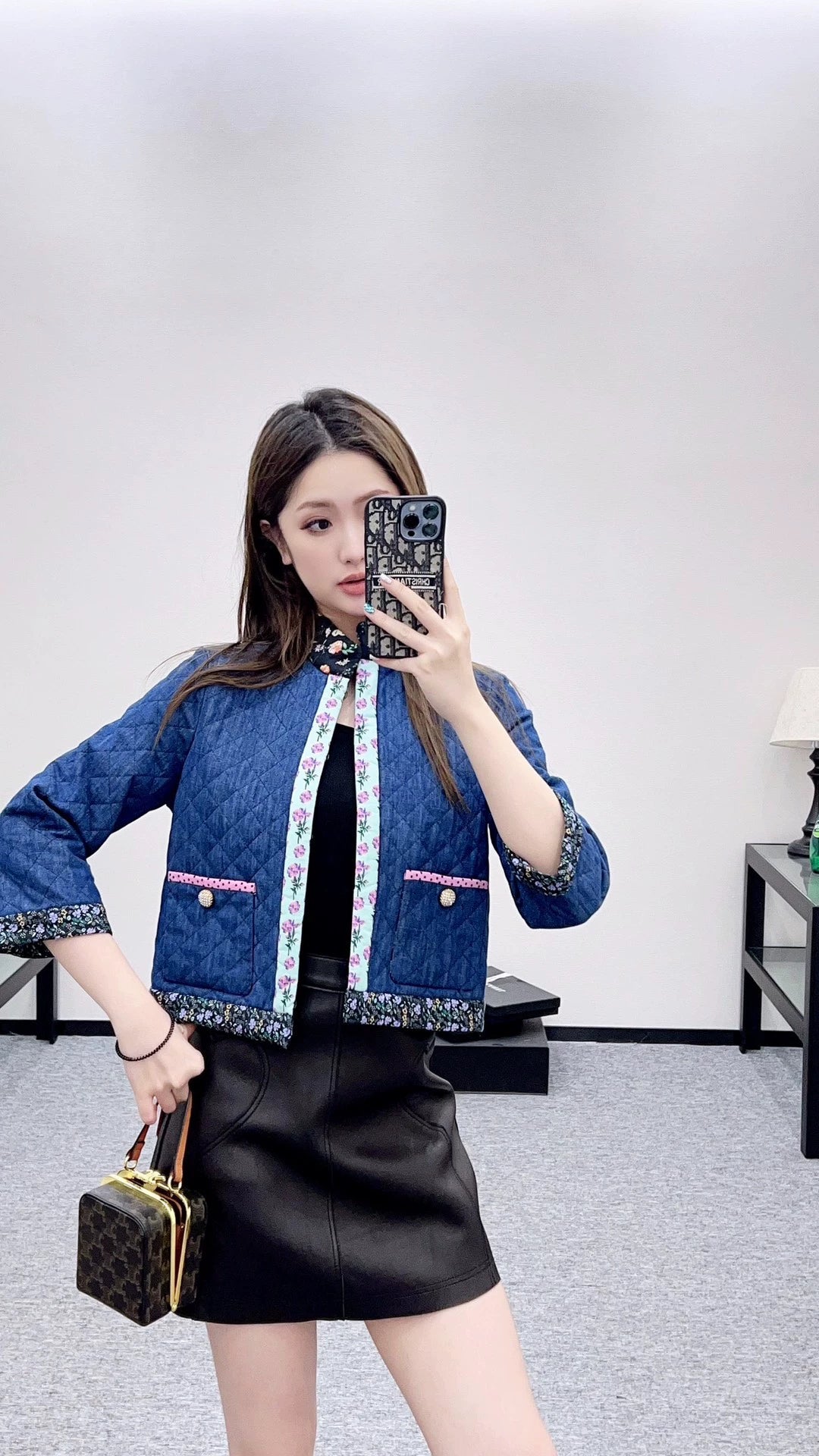 Val 25 Diamond-patterned  jacket
