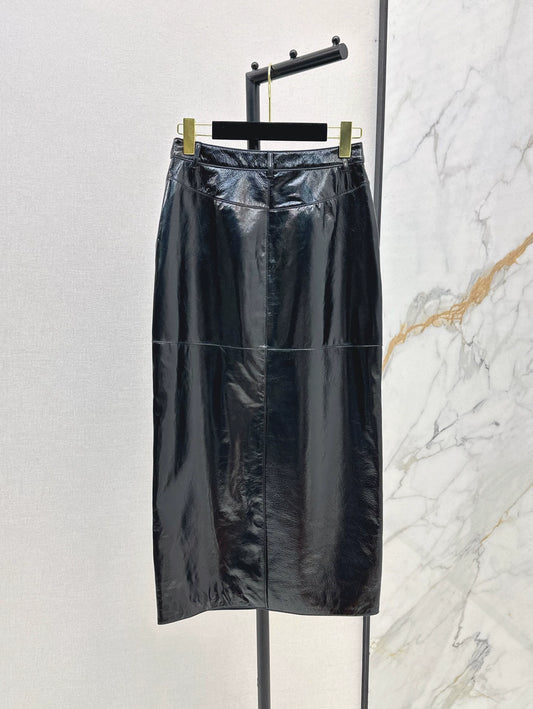 C 25A Premium Handcrafted Collection New Genuine Leather Skirt