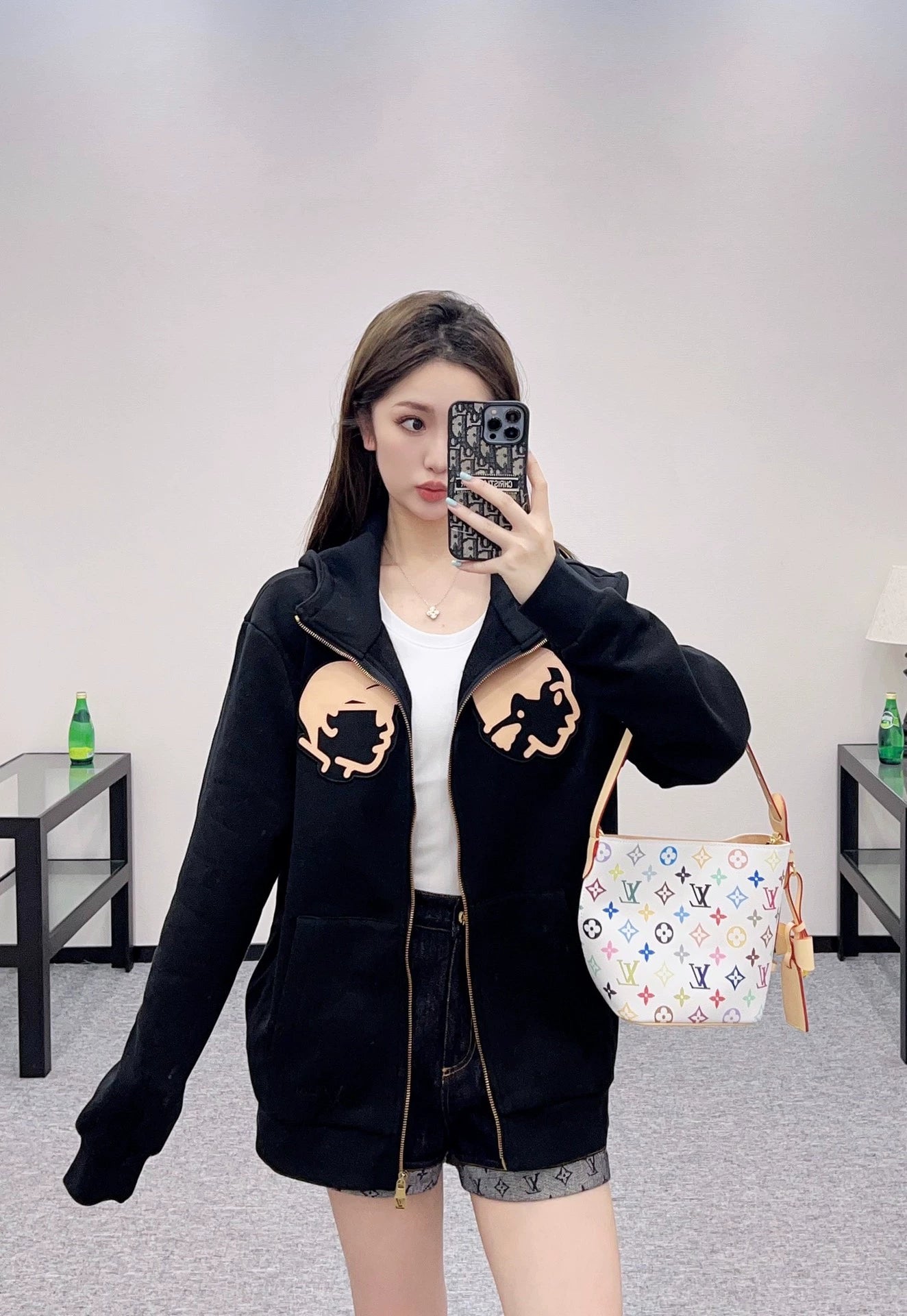 L 25 Hooded Zip-Up Sweatshirt Jacket