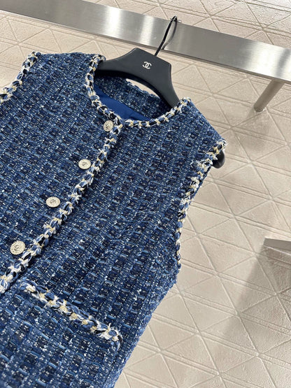 C 25fw Woven Tweed Vest