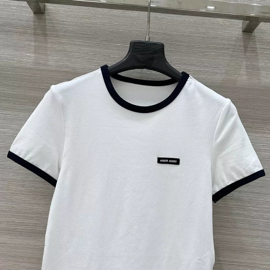 M 25 Early Spring New Letter Slim T-shirt