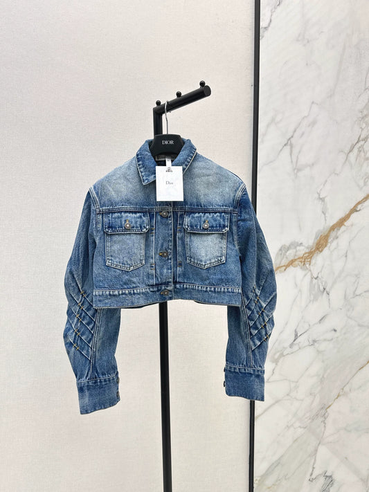 D 25 Denim jacket + straight pants set