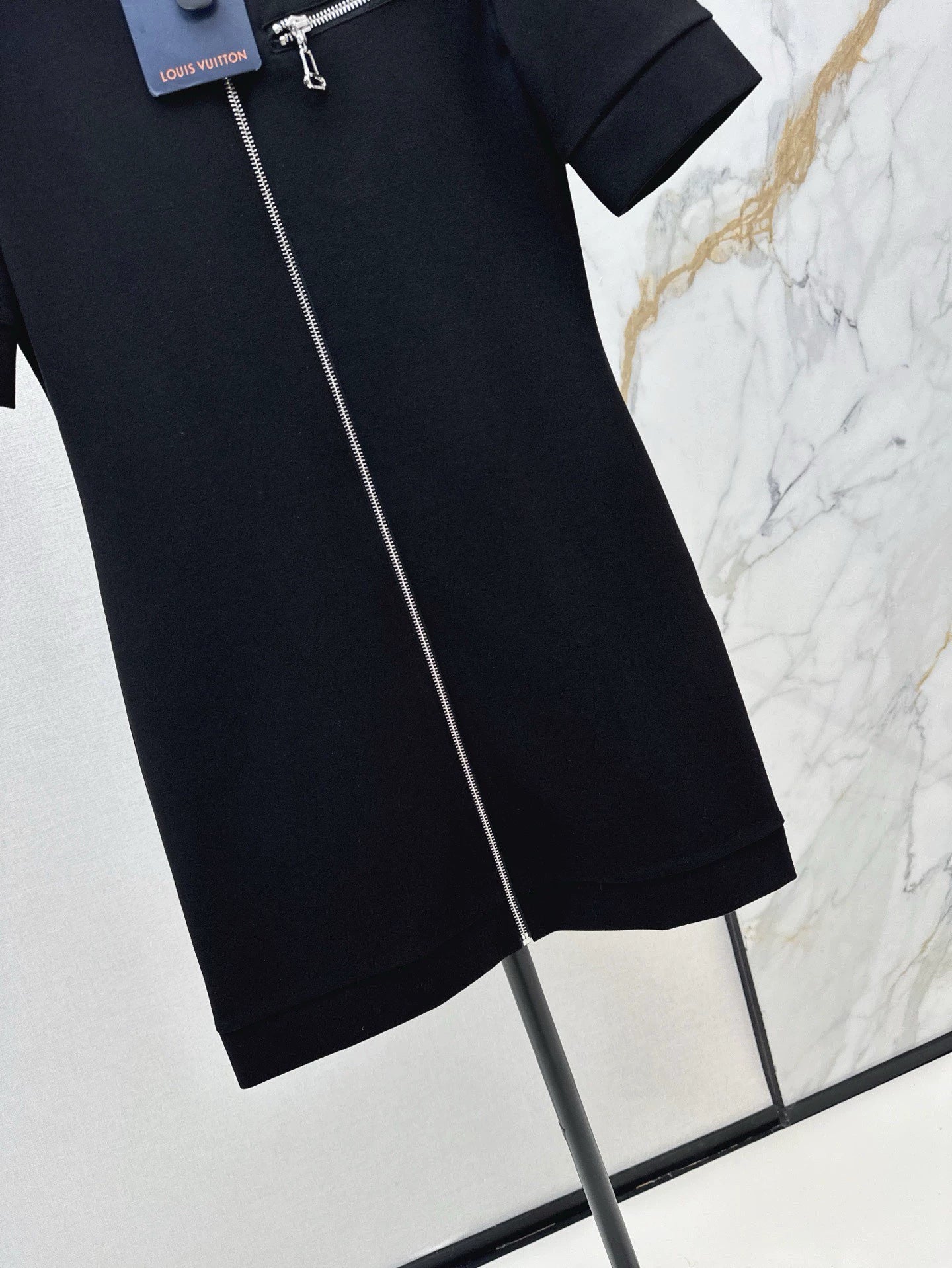 L 25 Spring/Summer Doll Neck Zipper Dress