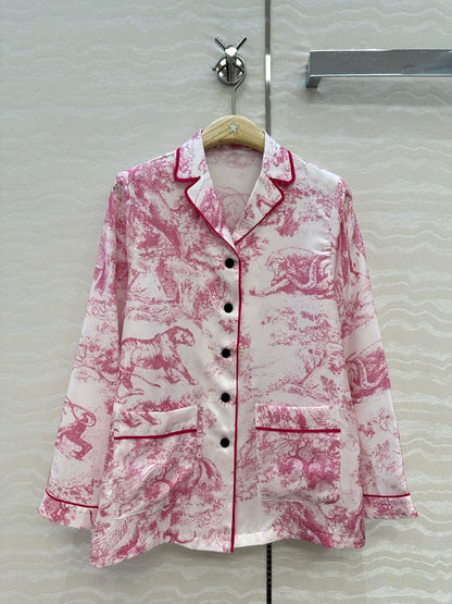 D 25 New Pajama Style Silk Shirt