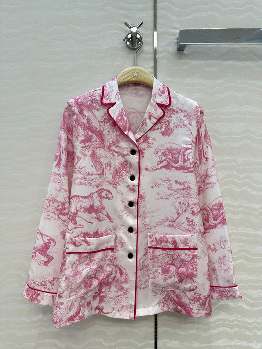 D 25 New Pajama Style Silk Shirt