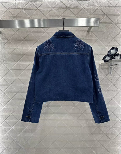 G 25 Embroidered denim jacket
