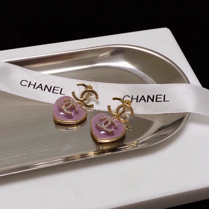 C 25 Amethyst Love Earrings