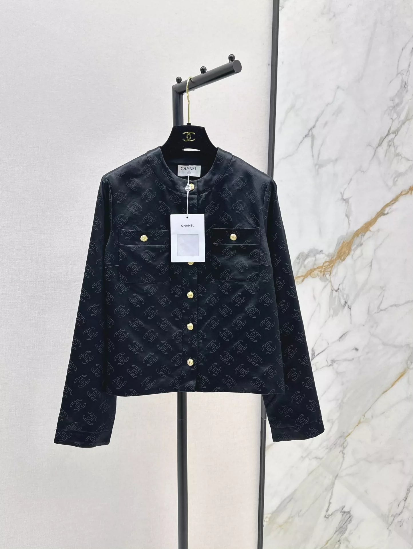 C 25 Silk logo jacquard jacket