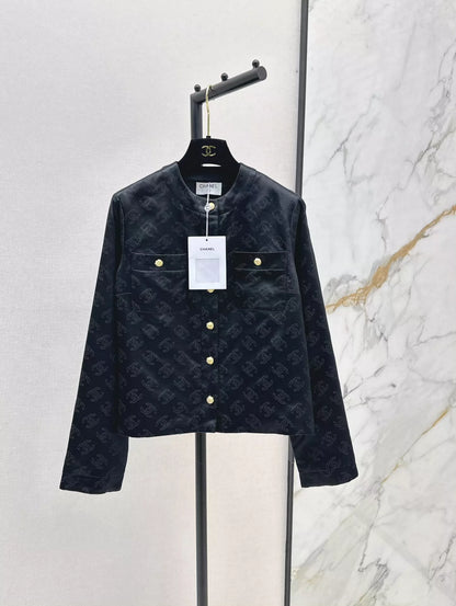 C 25 Silk logo jacquard jacket