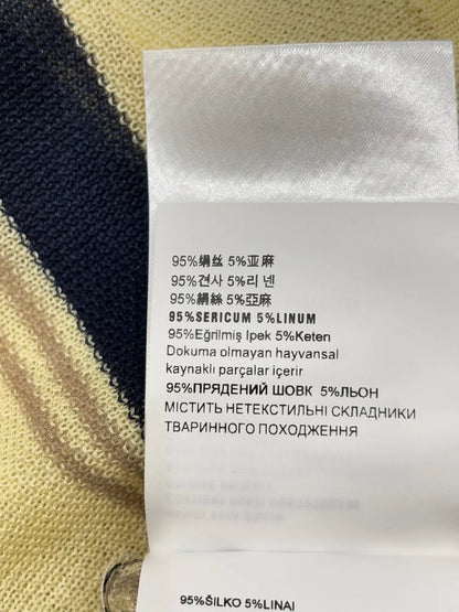 M 25 Summer New Striped Letter Logo Knitted Short Sleeves