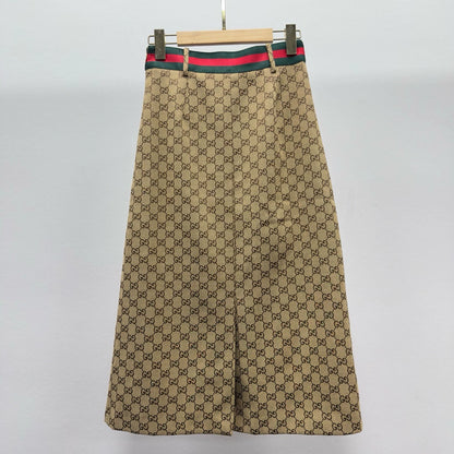 G 25 Summer New Letter Dark Print Half Skirt